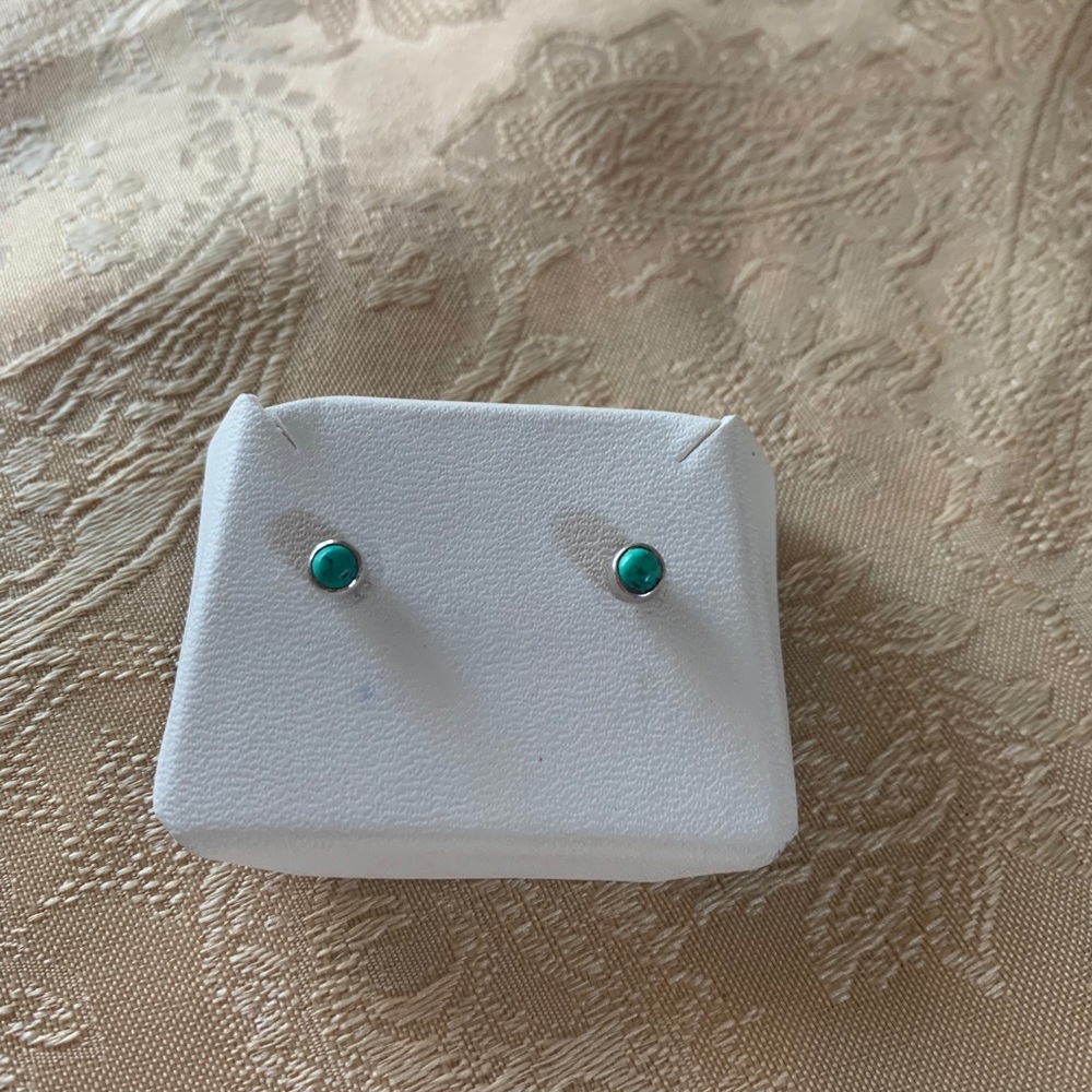 Sterling Silver Turquoise Stud Earrings